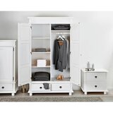 MID.YOU Garderobna Omara Danz, Bela, Masiven Bor | Shoptok.si