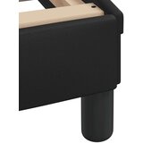  Postelja z vzmetnico črna 160x200 cm umetno usnje | Shoptok.si