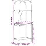 vidaXL Polica hrast artisan 40 x 30 x 109 cm Konstruirano drvo | shoptok.hr