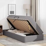  Krevet s madracem i skladištem s madracem 2 pcs Siva Koža | shoptok.hr