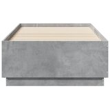  Okvir kreveta boja betona 90 x 190 cm od konstruiranog drva | shoptok.hr