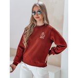 DStreet Bluza damska oversize z haftem CHERSOFT ceglana | Shoptok.si