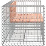  Vrtna klupa s gabionskim dizajnom 143x71x65,5 cm drvo duglazije | shoptok.hr