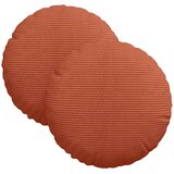  Jastučići za sjedenje 2 pcs Crvena narančasta Ø30 x 13 cm | shoptok.hr