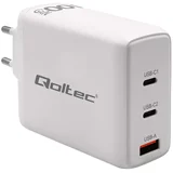 100W GaN Wall Charger | 5-20V | 1.5-5A | 2 x USB-C PD | 1 x USB QC 3.0 | White