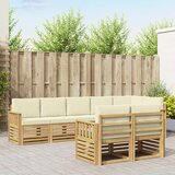  Set vanjskih sofa 8 pcs Bijela i krem 306 x 128,5 x 73 cm Cijene