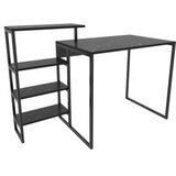 Hanah home rino - black black study desk | Eponuda.com