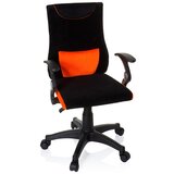 MID.YOU Mladinski Vrtljiv Stol Kiddy Pro Al, Črna, Oranžna | Shoptok.si