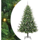 vidaXL Umjetno božićno drvce s rasvjetom i setom kuglica Zelena 240 cm | shoptok.hr