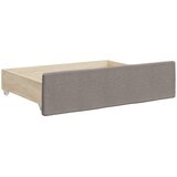  Dnevni krevet na razvlačenje smeđesivi 100 x 200 cm od tkanine | shoptok.hr