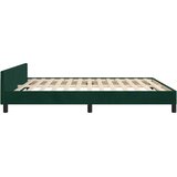  Okvir za krevet bez madraca tamnozeleni 160x200 cm baršunasti | shoptok.hr