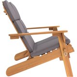  Vrtna klupa Adirondack s jastucima 126 cm masivno drvo bagrema | shoptok.hr