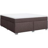 vidaXL Box spring postelja z vzmetnico temno rjava 180x200 cm blago, (21306966) Cene
