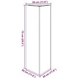 vidaXL Vrtno korito 2 kosa trikotnik 30x26x75 cm nerjavno jeklo | Shoptok.si