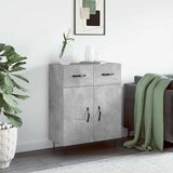  Komoda siva boja betona 69,5x34x90 cm od konstruiranog drva | shoptok.hr