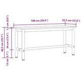  Klupa za blagovanje Staro drvo 100 x 32 5 x 48 5 cm | shoptok.hr