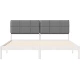  Krevetni okvir s tapiciranim uzglavljem Sivo-smeđa 200 x 200 cm | Eponuda.com