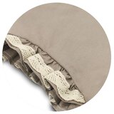 MimiNu Premium Royal posteljina za dječji krevetić 5-dijelni set - Mokka s čipkom | shoptok.hr