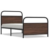vidaXL Okvir kreveta bez madraca smeđa boja hrasta 90 x 200 cm drveni | shoptok.hr