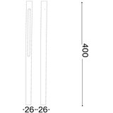 Ideal Lux - LED spoljašnja lampa JEDI LED/7W/230V 40 cm CRI 90 IP65 braon | Eponuda.com