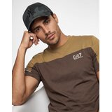 Ea7 Emporio Armani TRAIN ATHLETIC COLOUR BLOCK TEE Smeđa | shoptok.hr