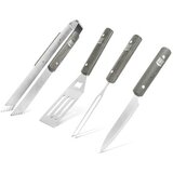 Bbq Set pripomočkov za žar z lesenim ročajem 4 delni v torbi | Shoptok.si
