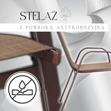 springos metalne vrtne stolice 73 x 55,5 x 93 cm (4 kom.) smeđa | shoptok.hr