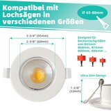 WONDLUMI set 6 led vgradnih zatemnljivih reflektorjev - 9,5 cm odprta embalaža | Shoptok.si