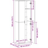 vidaXL visoka omara iz starega lesa 60x35x180 cm | Shoptok.si
