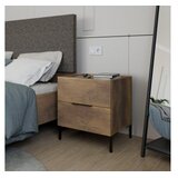 Hanah home noćni ormarić Kmd-1720-Oo-1, 55x59x44 cm, Orah | Eponuda.ba