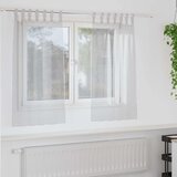 Voile zavjesa 2 pcs Svijetlo siva 140 x 140 cm Poliester | shoptok.hr