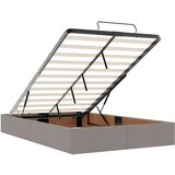 vidaXL Otomanski okvir kreveta s madraca smeđesivi 120x200cm tkanine | shoptok.hr