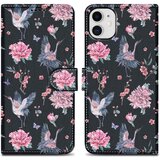 Cadorabo Ohišje, združljiv z Apple - Design Crane & Flowers št. 9 - Zaščitni pokrov z magnetnim zapiranjem, funkcijo stojala in režo za kartico, (20553595) Cene