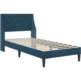  Okvir kreveta s madracem Zidne s uzglavljem 2 pcs Plava Baršun - Plava 80 x 200 cm | shoptok.hr