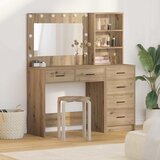  Toaletni stol 2 pcs Smeđa 78.5 x 41 x 135 cm Konstruirano drvo | Eponuda.ba