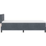  Podupirač s madracem Tamnosiva 80x200 cm Baršun | shoptok.hr