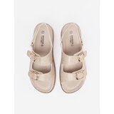 GOODIN Beige sandals with gold elements | Shoptok.si