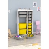 Hanah home višenamenske police montana xs 2D4N8U white grey yellow | ePonuda.com