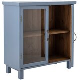 Bloomingville Plava vitrina 80x80x35 cm Hazem – | shoptok.hr