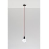 Sollux SL.0158 - Luster na kablu EDISON 1xE27/60W/230V crna/ crvena | Eponuda.com
