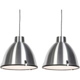 QAZQA Komplet 2 visečih svetilk aluminij 38 cm za zatemnitev - Anteros Cene