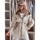 DStreet Kurtka damska parka przejściowa GLAMOON beżowa | shoptok.hr