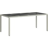  Stol za vrt Bijelo 190 x 90 x 75 cm poliratan | shoptok.hr