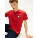 Tommy Jeans Majica 'ESSENTIAL' mornarsko plava / svijetlocrvena / bijela | shoptok.hr