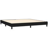 Krevet box spring s madracem LED crni 200x200 cm od tkanine | shoptok.hr