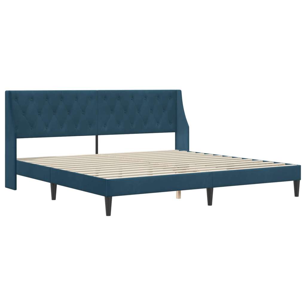  Okvir za krevet s uzglavljem Plava 200 x 200 cm Baršun - Plava 200 x 200 cm | shoptok.hr