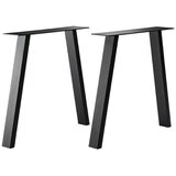 PUR INTERNAL Pur Iternal Black Edition Noga stola (800 x 150 x 723 mm, Crne boje, U oblik, Namijenjeno za: Dimenziju stolova 80 - 90 cm, 2 Kom.) | shoptok.hr