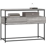  Konzolni stol siva boja hrasta 100x40x75 cm konstruirano drvo | shoptok.hr