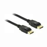 DisplayPort priključni kabel DisplayPort utikač, DisplayPort utikač 5.00 m crna 83808 pozlaćeni kontakti DisplayPort kabel