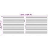  Vrtna platna za zasebnost 10 kosov svetlo siva 252,5x19 cm PVC | Shoptok.si